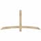 Ekena Millwork Bellingham Rough Sawn Timber Gable Bracket, Douglas Fir, 72"W x 36"H x 2"D x 4"F, 12/12 Pitch GBW072X36X0204BEL00RDF - alternate 1